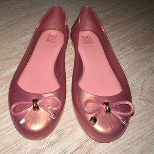 Mini Melissa Pink Flats Size 2
